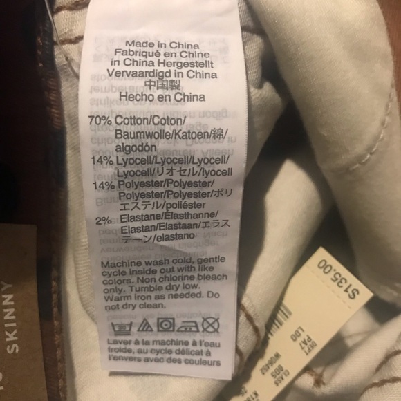 NWT Madewell Brown Leopard Dot 10” High-Rise Lyocel Skinny Pants Womens Sz 27 - Picture 16 of 16